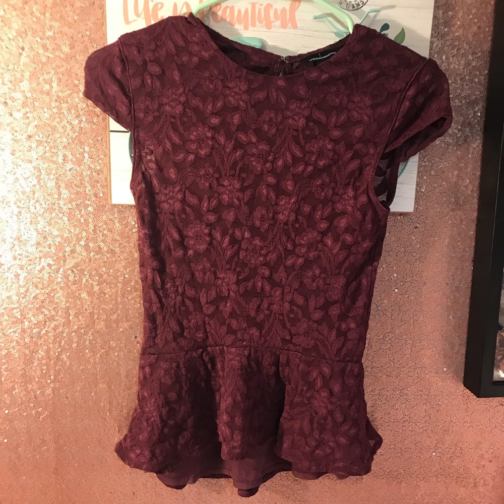 Victoria’s Secret Lace Peplum Top